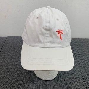 Lincoln Financial Distributors Baseball Hat Mens Tan Orange Palm Tree Toppers